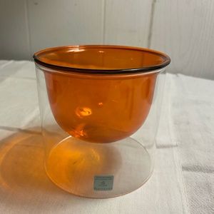 NIB Partylite Pop Fusion Orange Refillable Holder